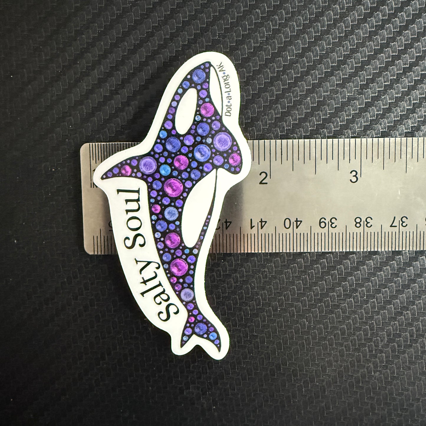3.5" Salty Soul Orca Sticker