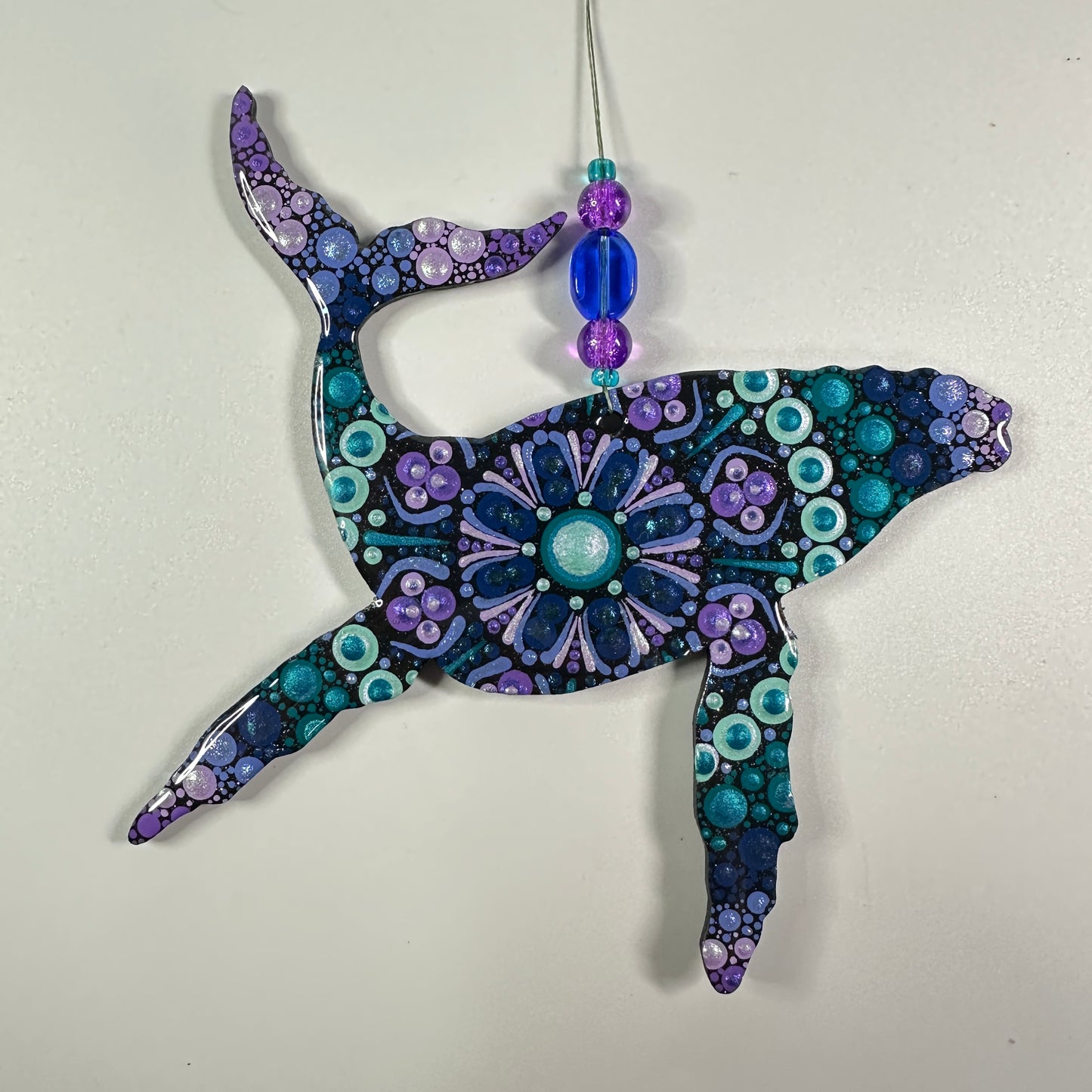 Humpback Whale Ornament-Painted to Order
