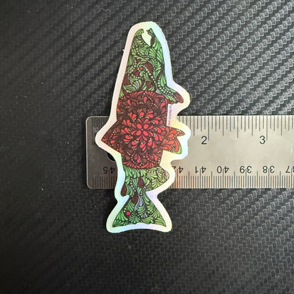 3.75" Matte Holographic Salmon