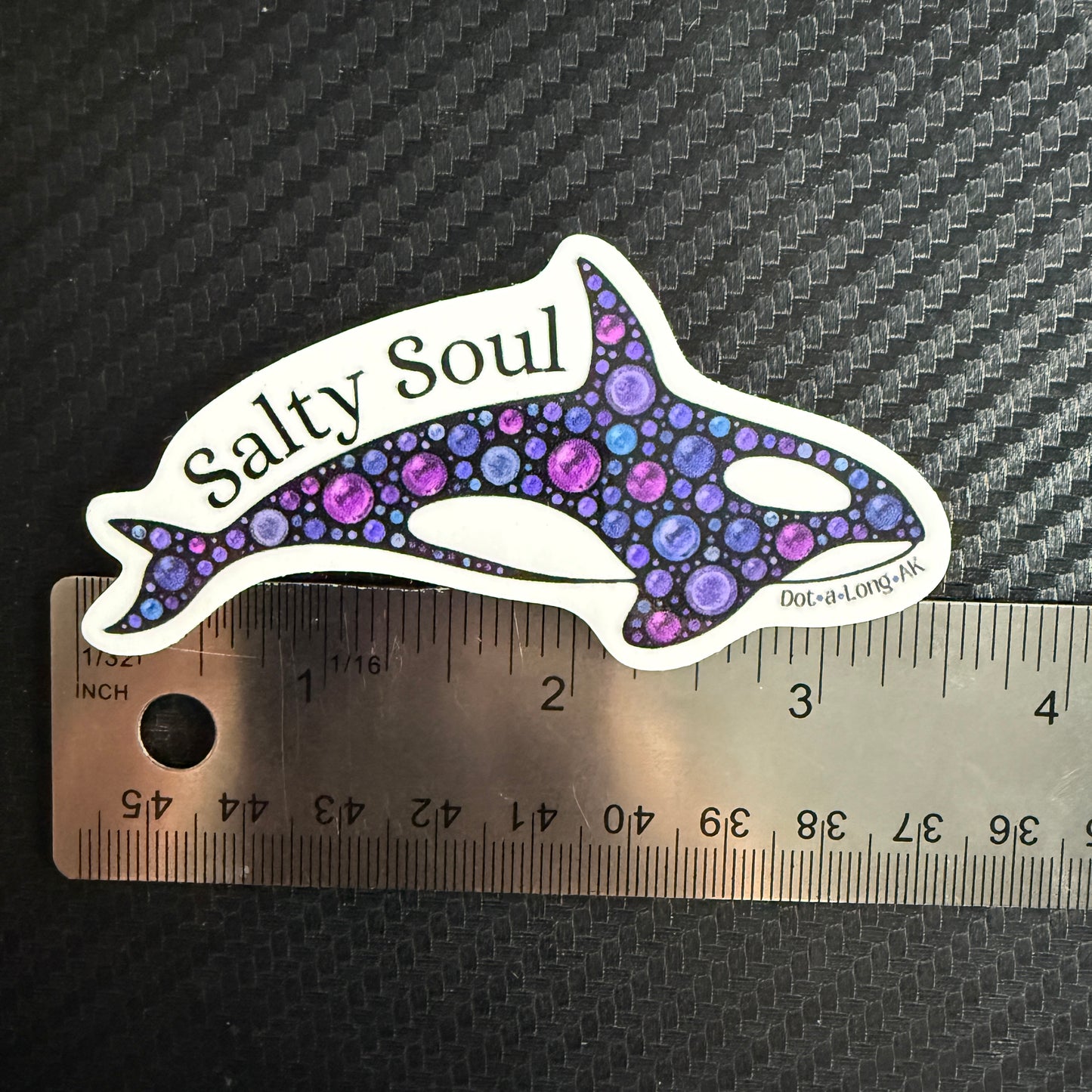 3.5" Salty Soul Orca Sticker