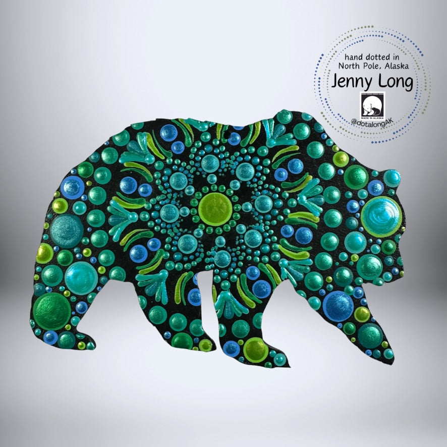 Grizzly Ornament-Painted to Order