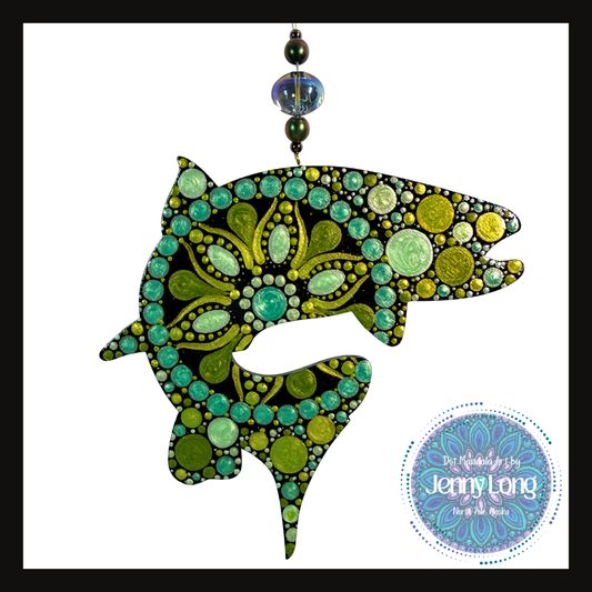 Swimming Salmon Ornament