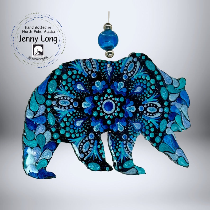 Grizzly Ornament-Painted to Order