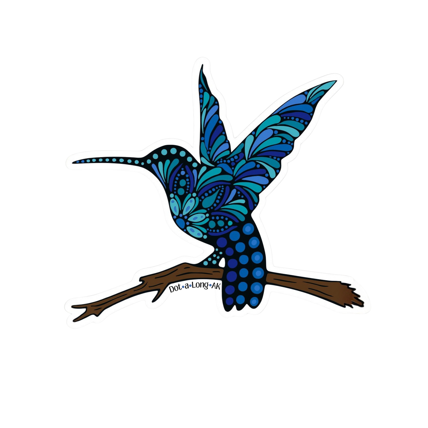 9x10 inch Hummingbird Wall Art Painted to Order