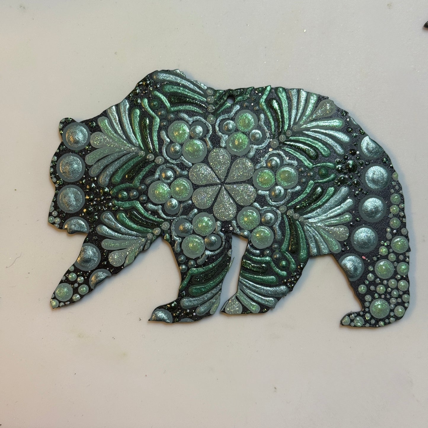 Grizzly Ornament-Painted to Order