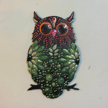 Owl Ornament-Painted to Order