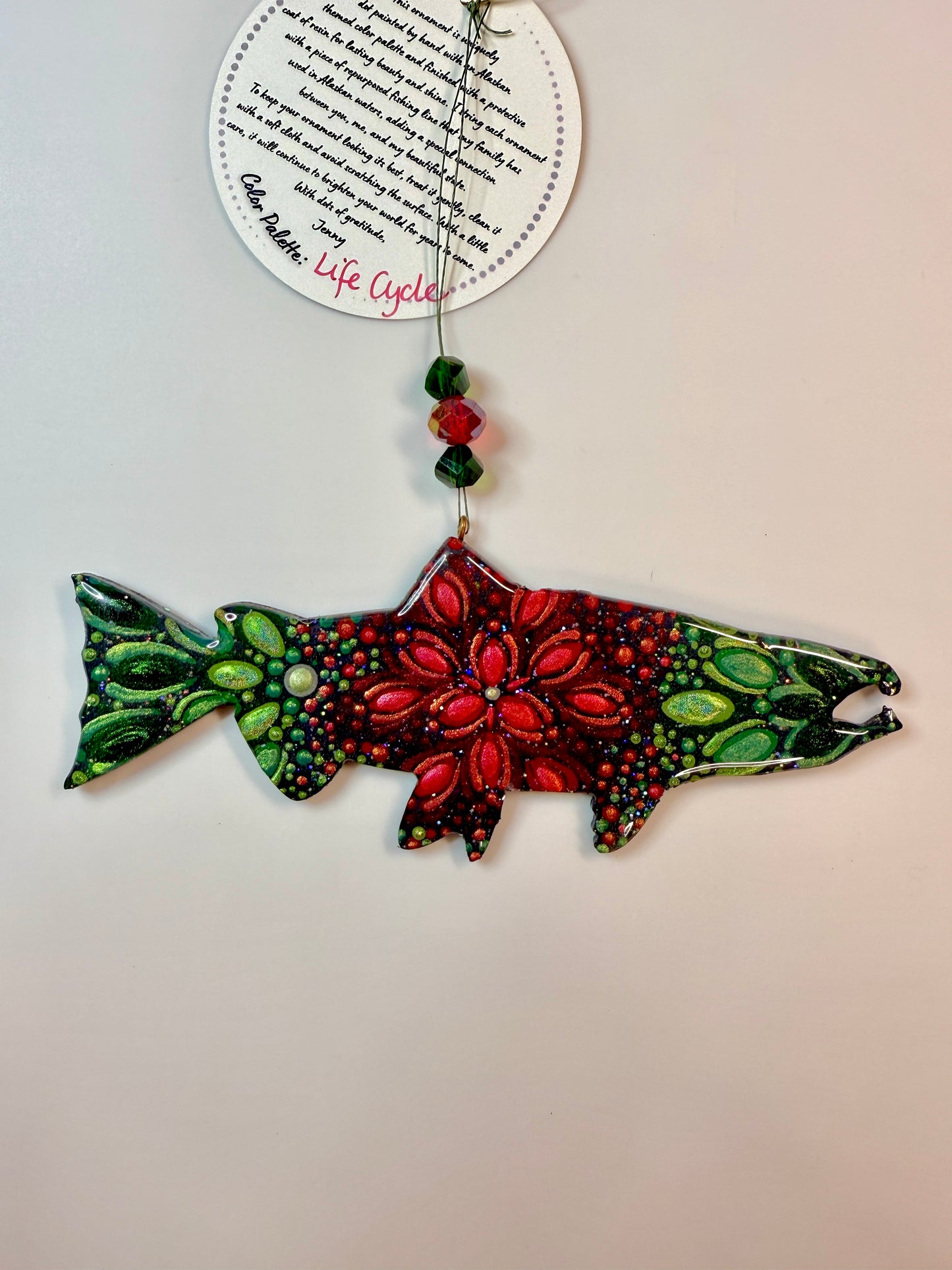 Salmon (Spawning) Ornament-Painted to Order