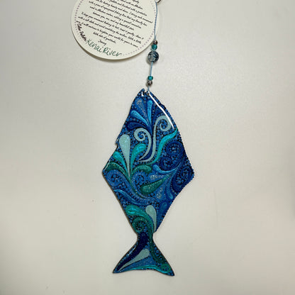 Halibut Ornament Painted to Order