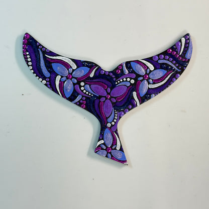 Whale Tail Ornament-Painted to Order