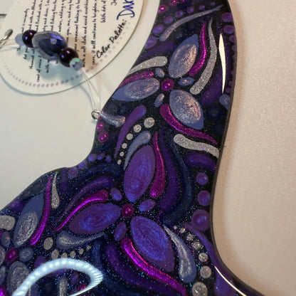 Whale Tail Ornament-Painted to Order