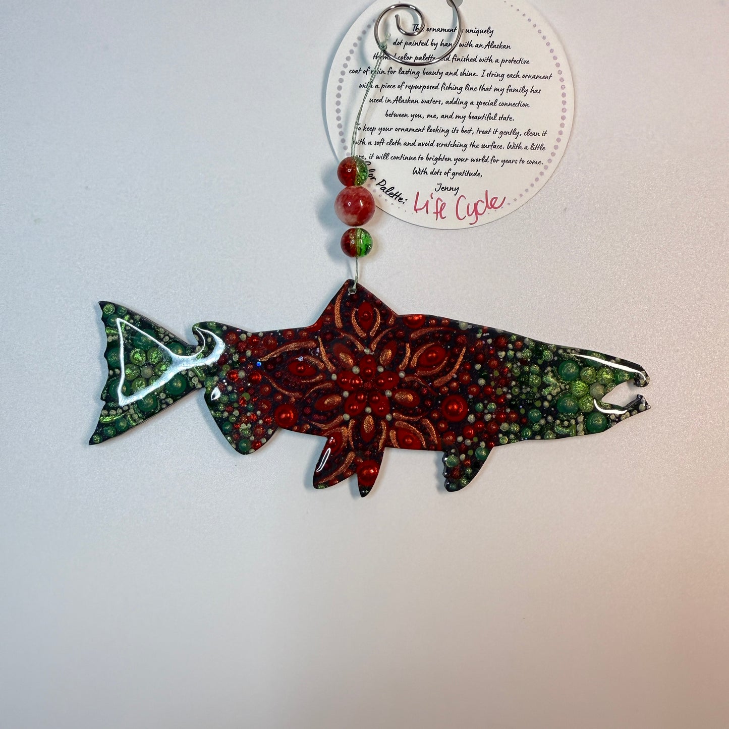 Salmon (Spawning) Ornament-Painted to Order