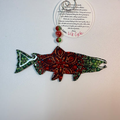 Salmon (Spawning) Ornament-Painted to Order