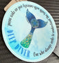 3" Deep Diver Holographic Whale Tail Sticker