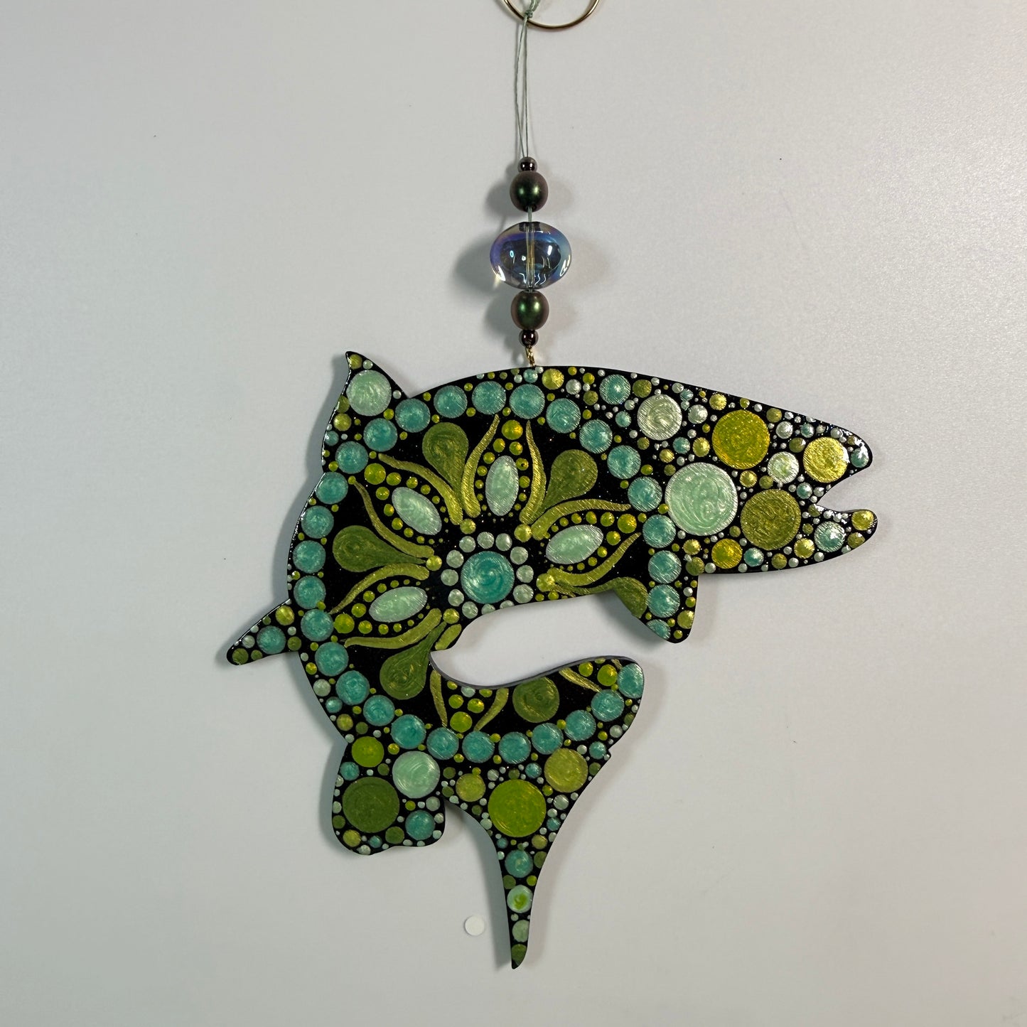 Swimming Salmon Ornament
