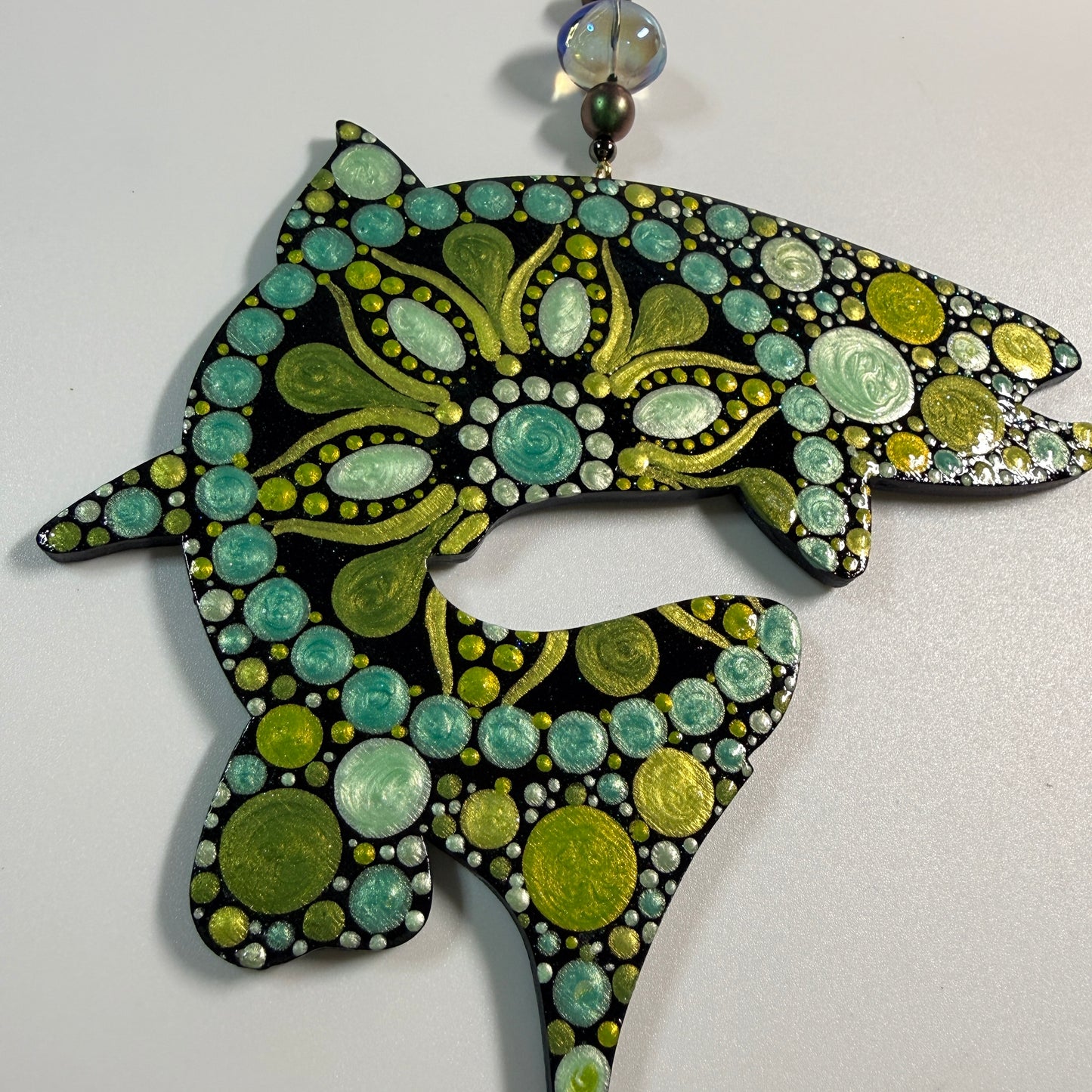 Swimming Salmon Ornament