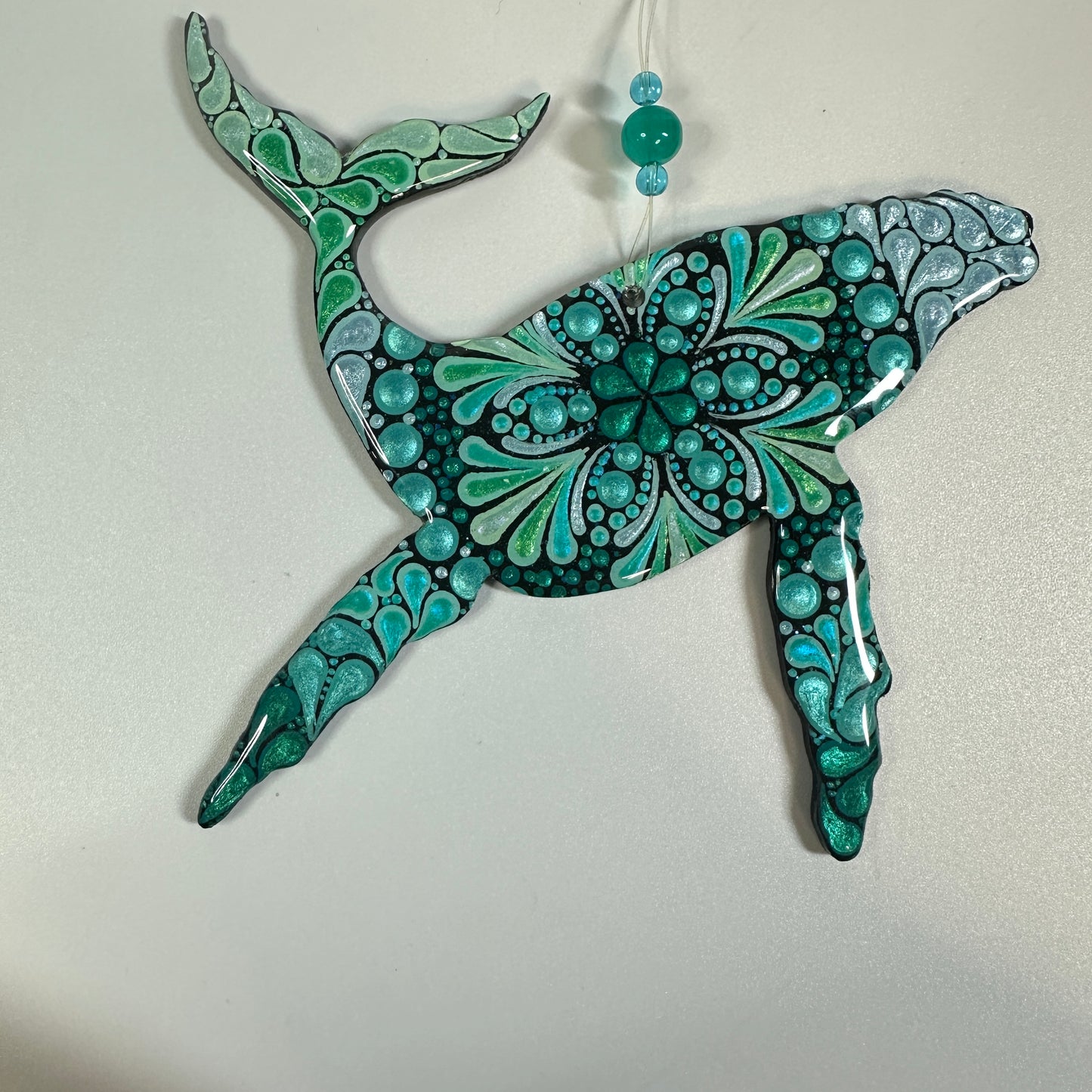 Humpback Whale Ornament-Painted to Order