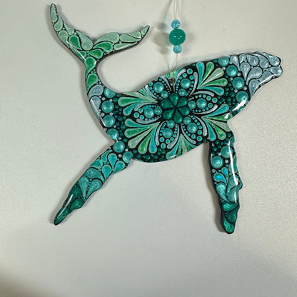 Humpback Whale Ornament-Painted to Order