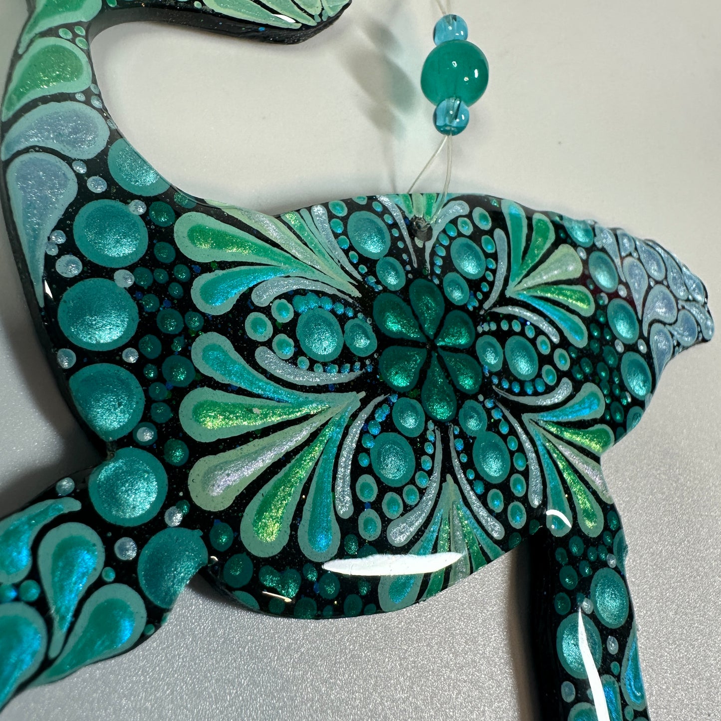 Humpback Whale Ornament-Painted to Order
