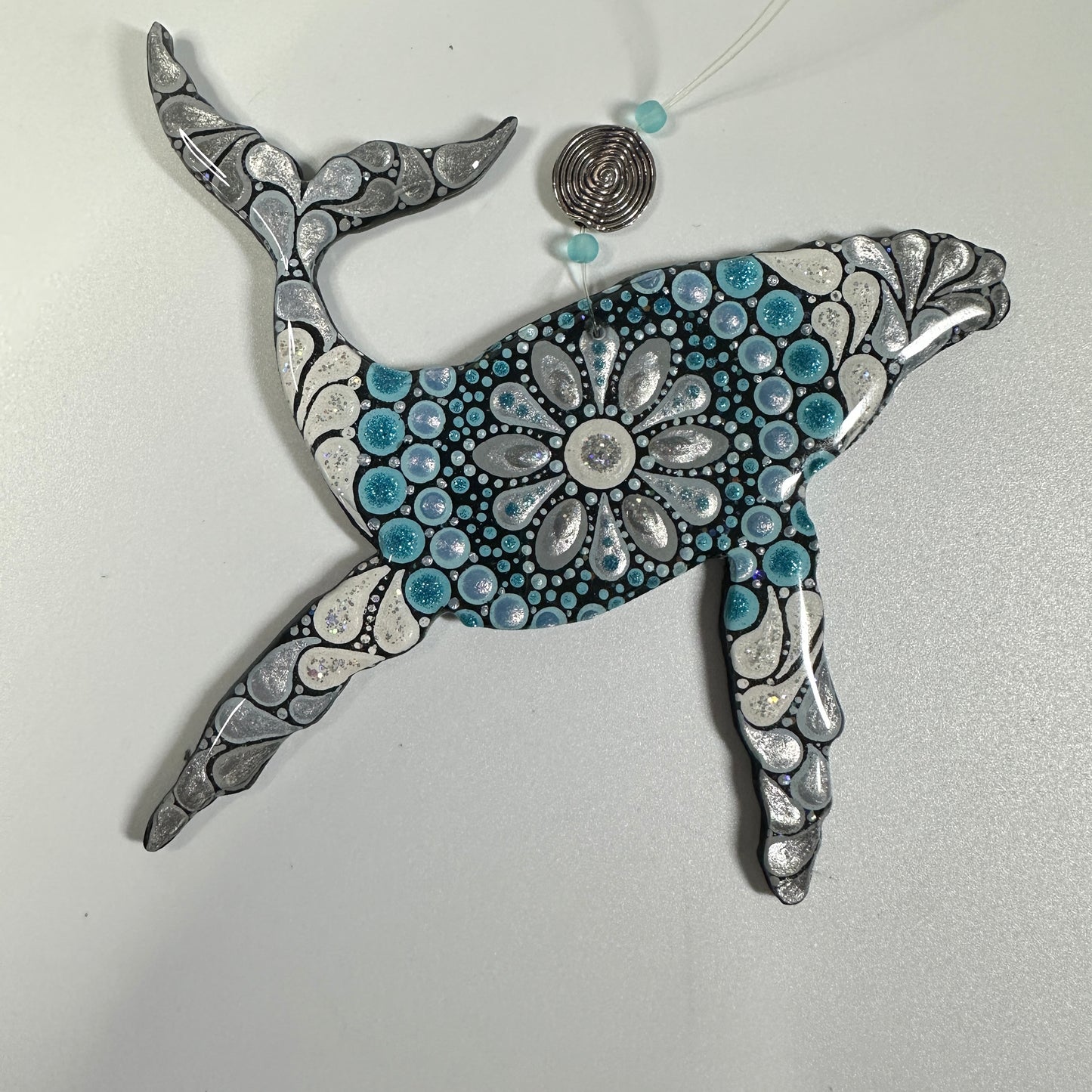 Humpback Whale Ornament-Painted to Order