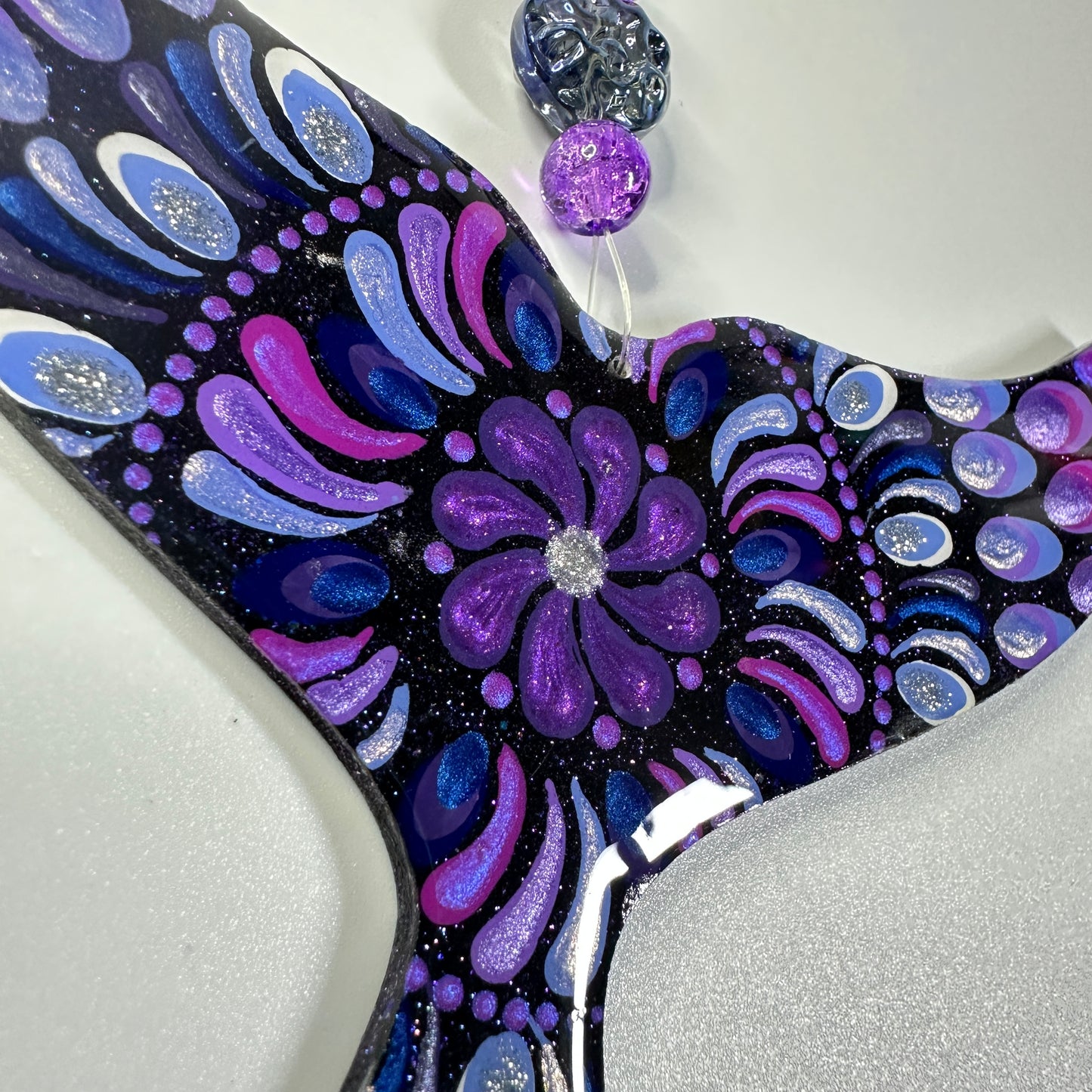 Whale Tail Ornament-Painted to Order