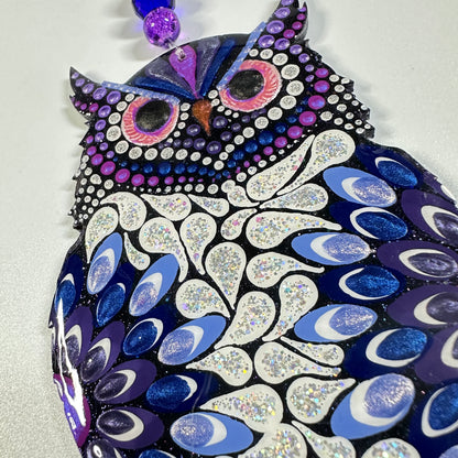 Owl Ornament-Painted to Order
