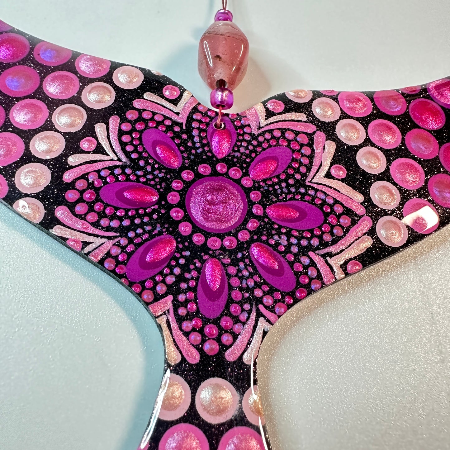 Whale Tail Ornament-Painted to Order