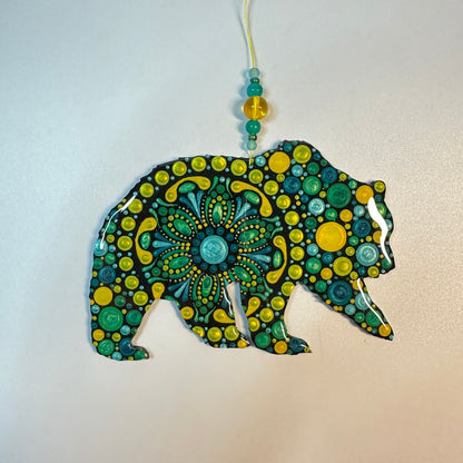 Grizzly Ornament-Painted to Order