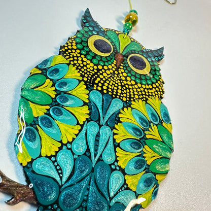 Owl Ornament-Painted to Order