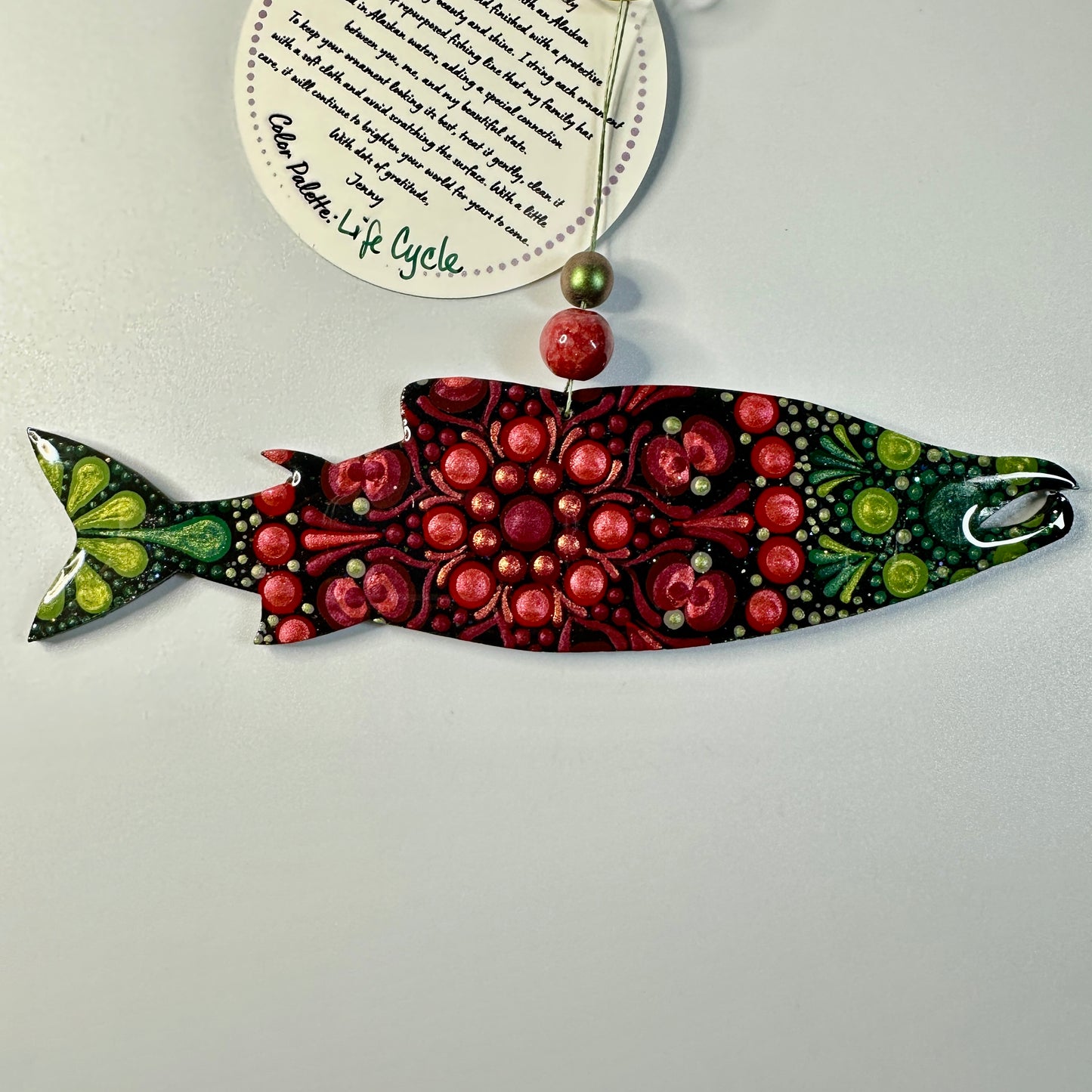 Salmon (Spawning) Ornament-Painted to Order