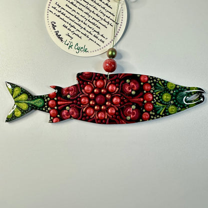 Salmon (Spawning) Ornament-Painted to Order