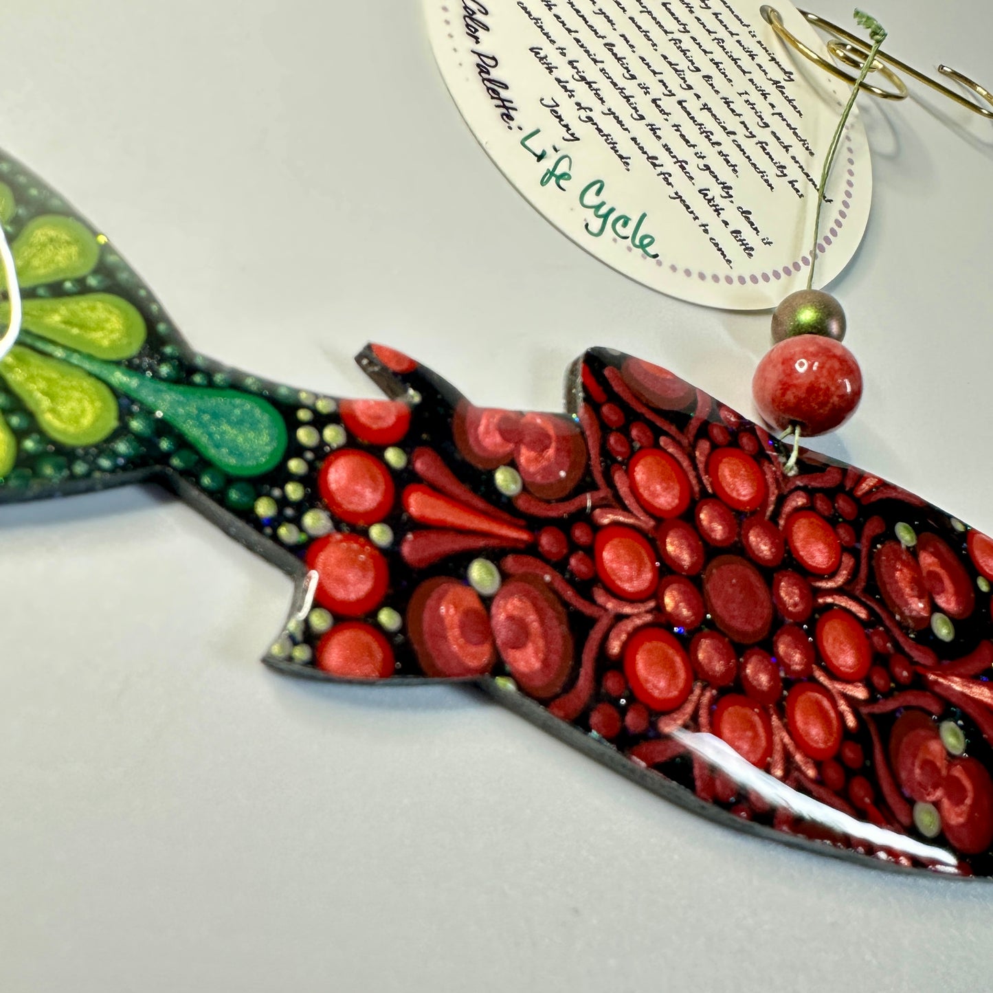 Salmon (Spawning) Ornament-Painted to Order