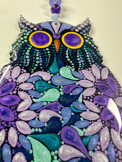 Owl Ornament-Painted to Order