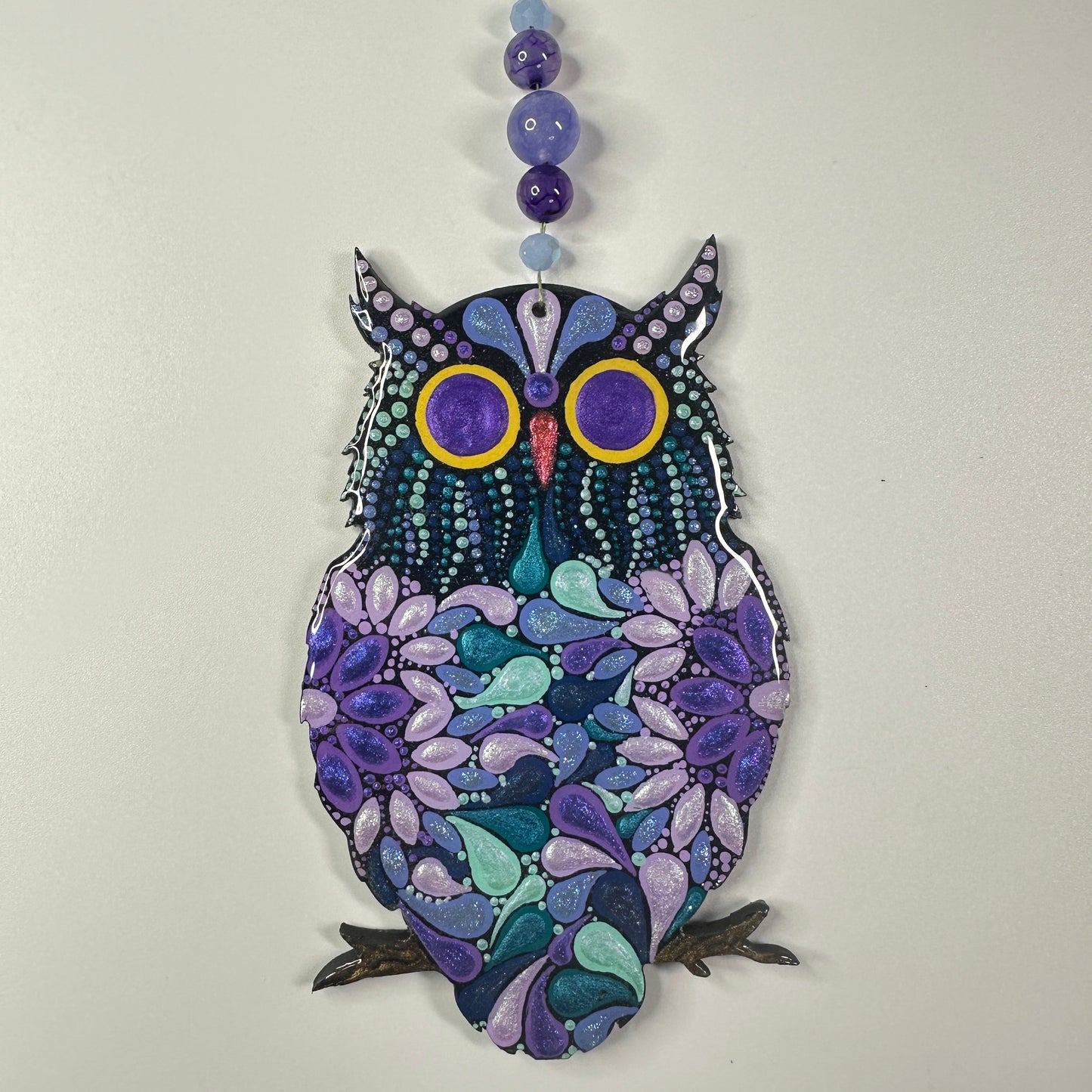 Owl Ornament-Painted to Order