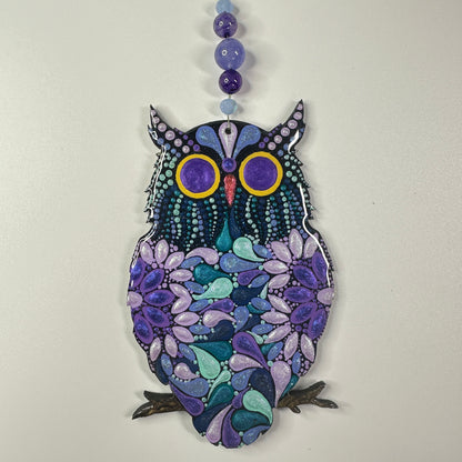 Owl Ornament-Painted to Order