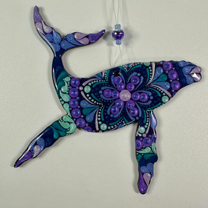 Humpback Whale Ornament-Painted to Order