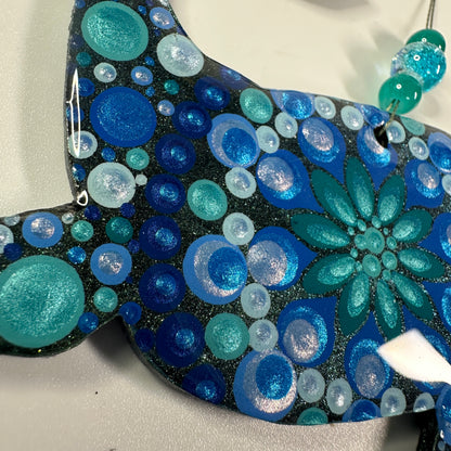 Humpback Whale Ornament-Painted to Order