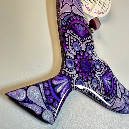 Whale Tail Ornament-Painted to Order
