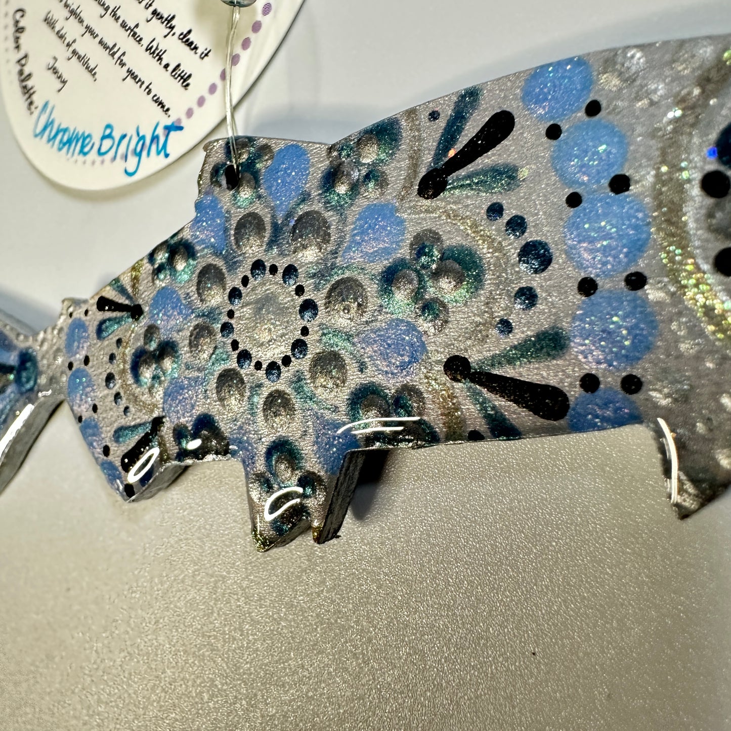 Salmon (Chrome) Ornament-Painted to Order