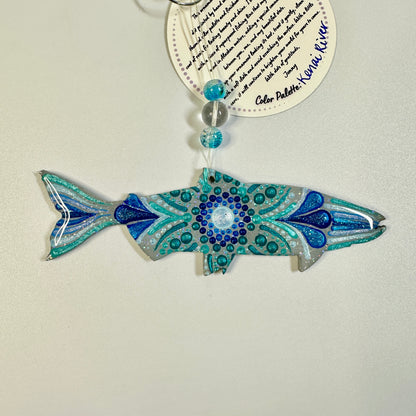 Salmon (Chrome) Ornament-Painted to Order