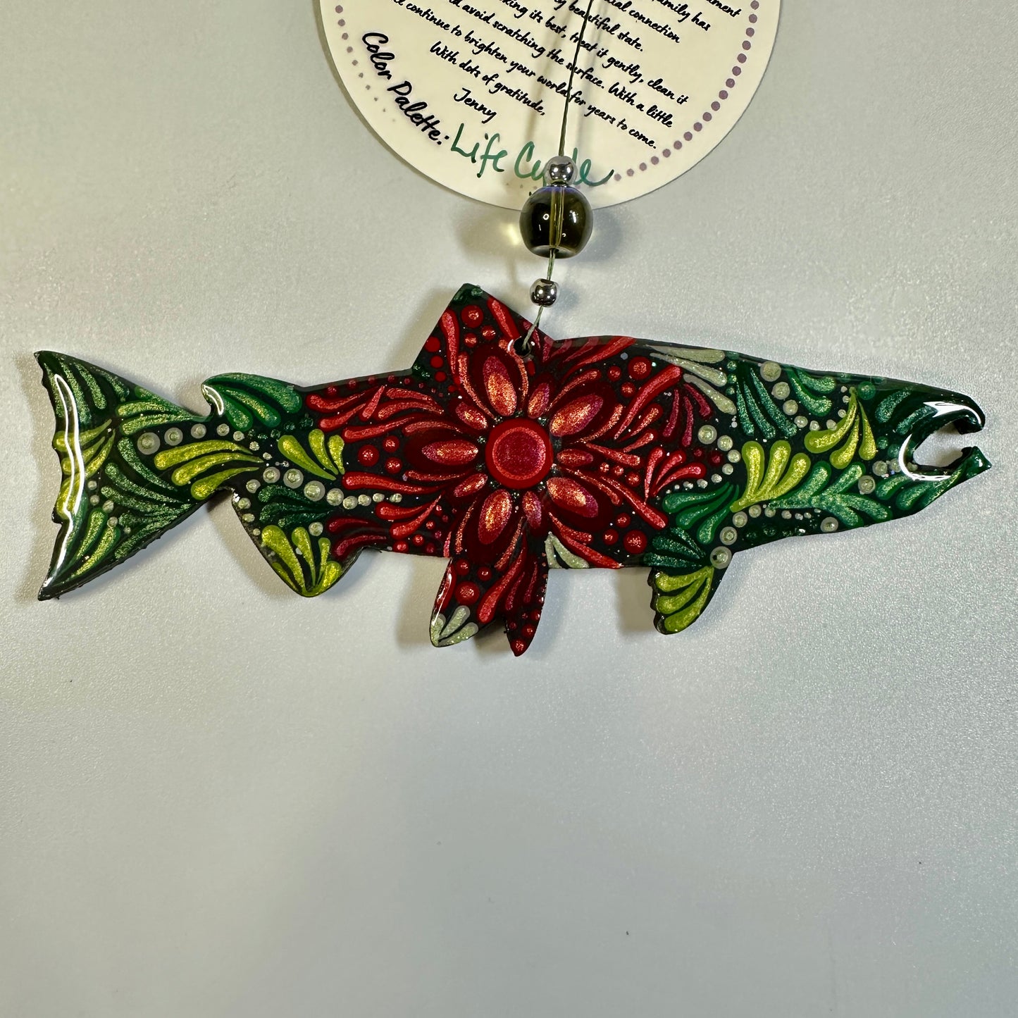 Salmon (Spawning) Ornament-Painted to Order