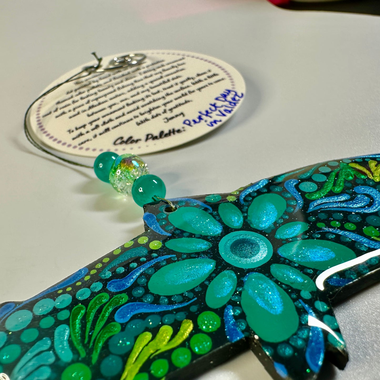 Salmon (Chrome) Ornament-Painted to Order