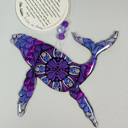 Humpback Whale Ornament-Painted to Order