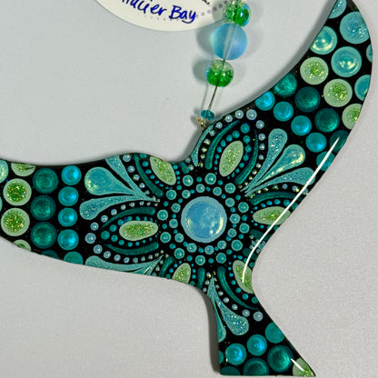 Whale Tail Ornament-Painted to Order