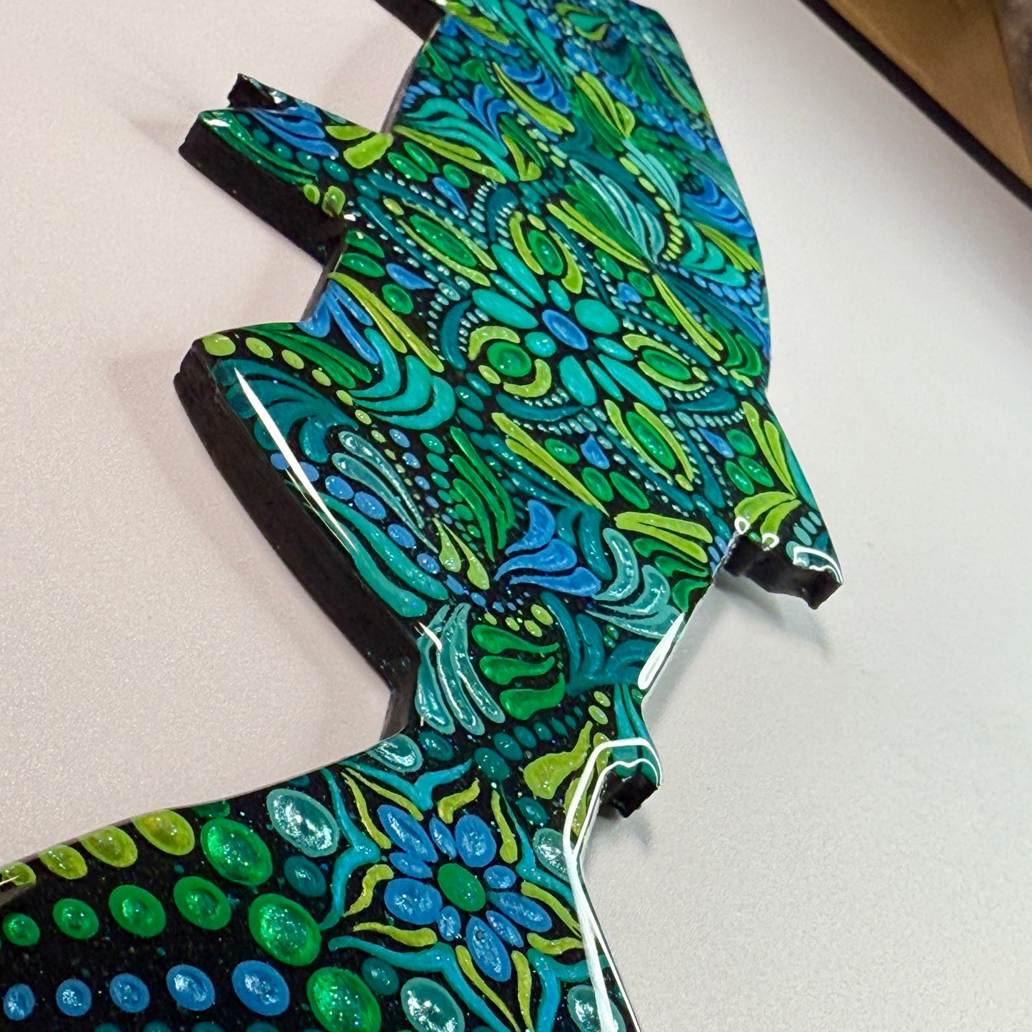 Salmon (Chrome) Ornament-Painted to Order