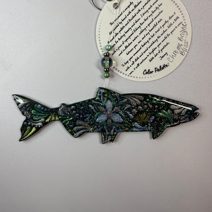 Salmon (Chrome) Ornament-Painted to Order