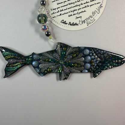 Salmon (Chrome) Ornament-Painted to Order