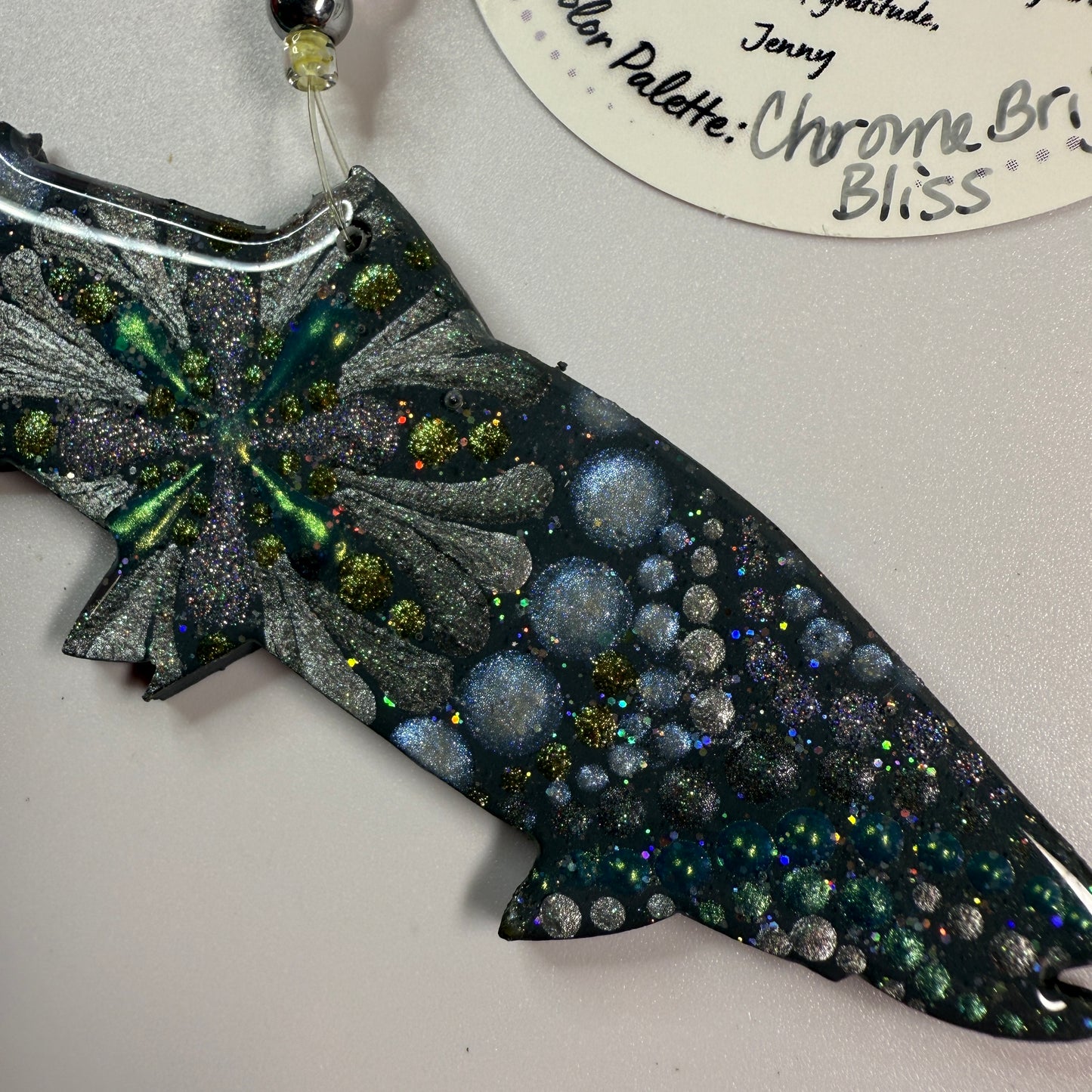 Salmon (Chrome) Ornament-Painted to Order