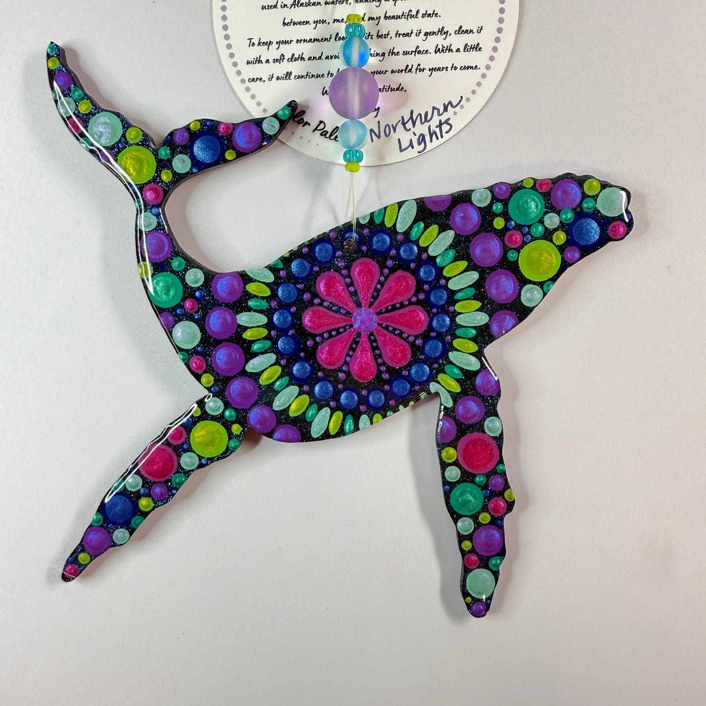 Humpback Whale Ornament-Painted to Order