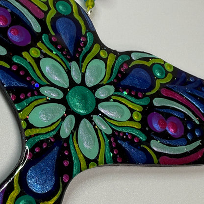 Whale Tail Ornament-Painted to Order