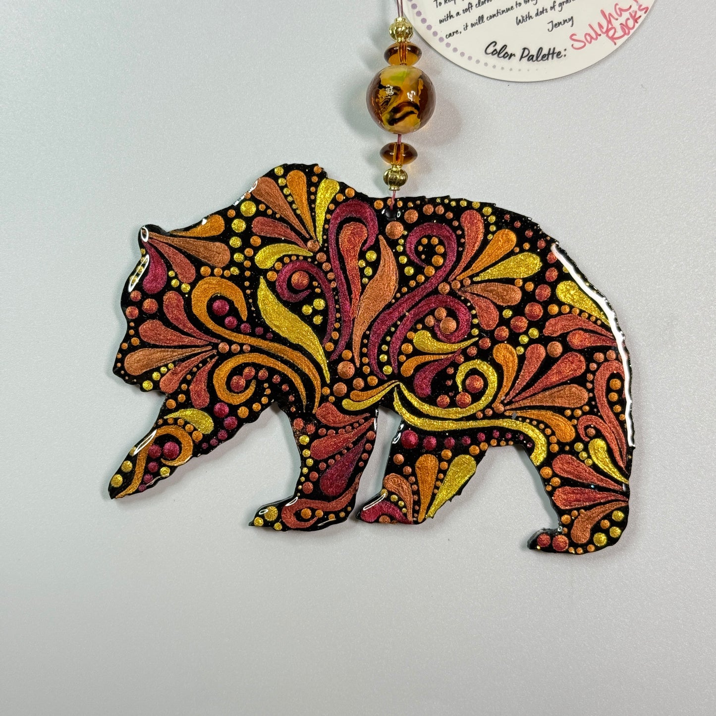 Grizzly Ornament-Painted to Order